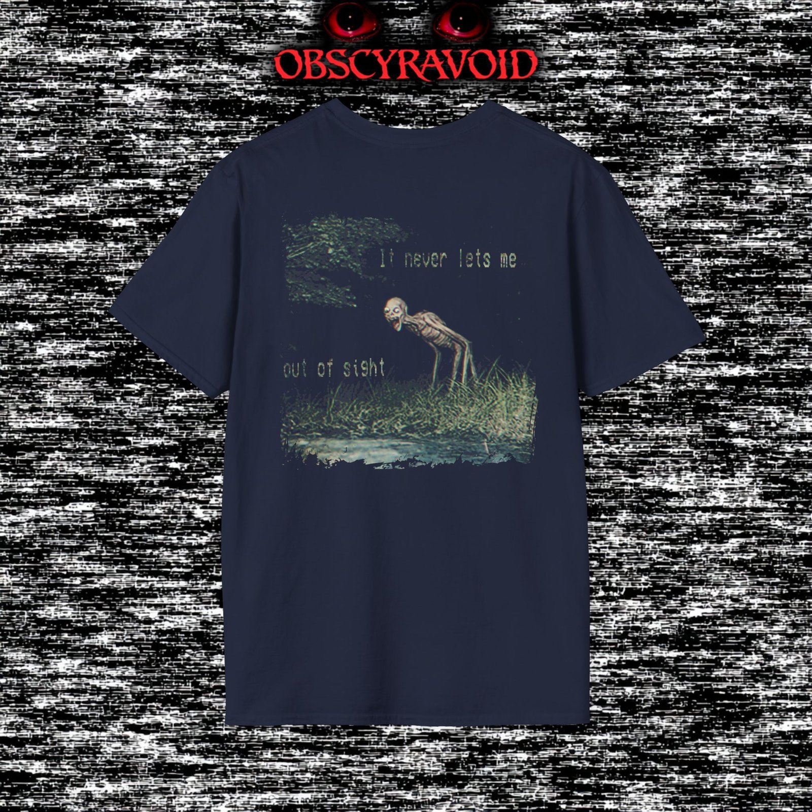 It Never Let's Me Out Of Sight Analog Horror T-shirt - Image 5