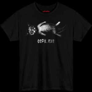 eepy.exe Cat Glitch Analog Horror T-Shirt