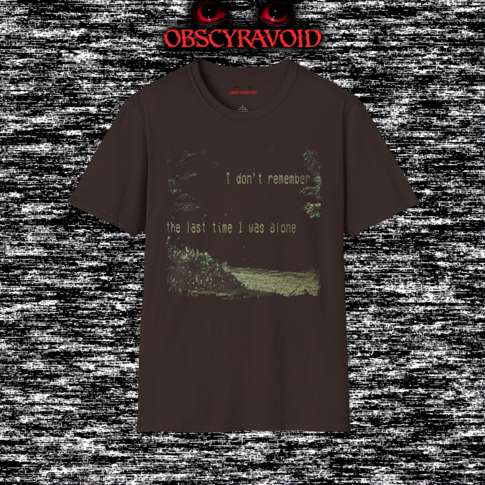 It Never Let's Me Out Of Sight Analog Horror T-shirt - Image 2