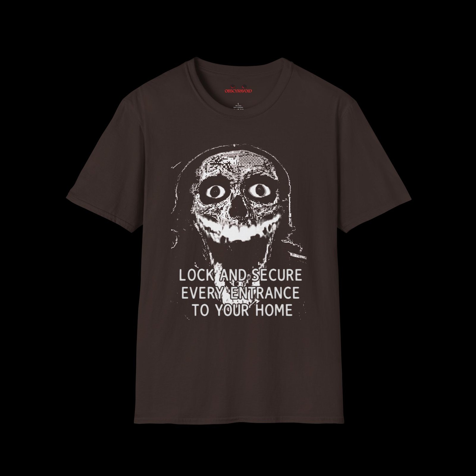 Lock and Secure Every Entrance To Your Home Analog Horror T-Shirt - Image 2