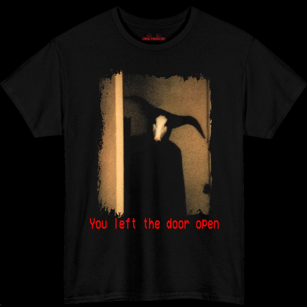 You Left The Door Open Analog Horror T-shirt