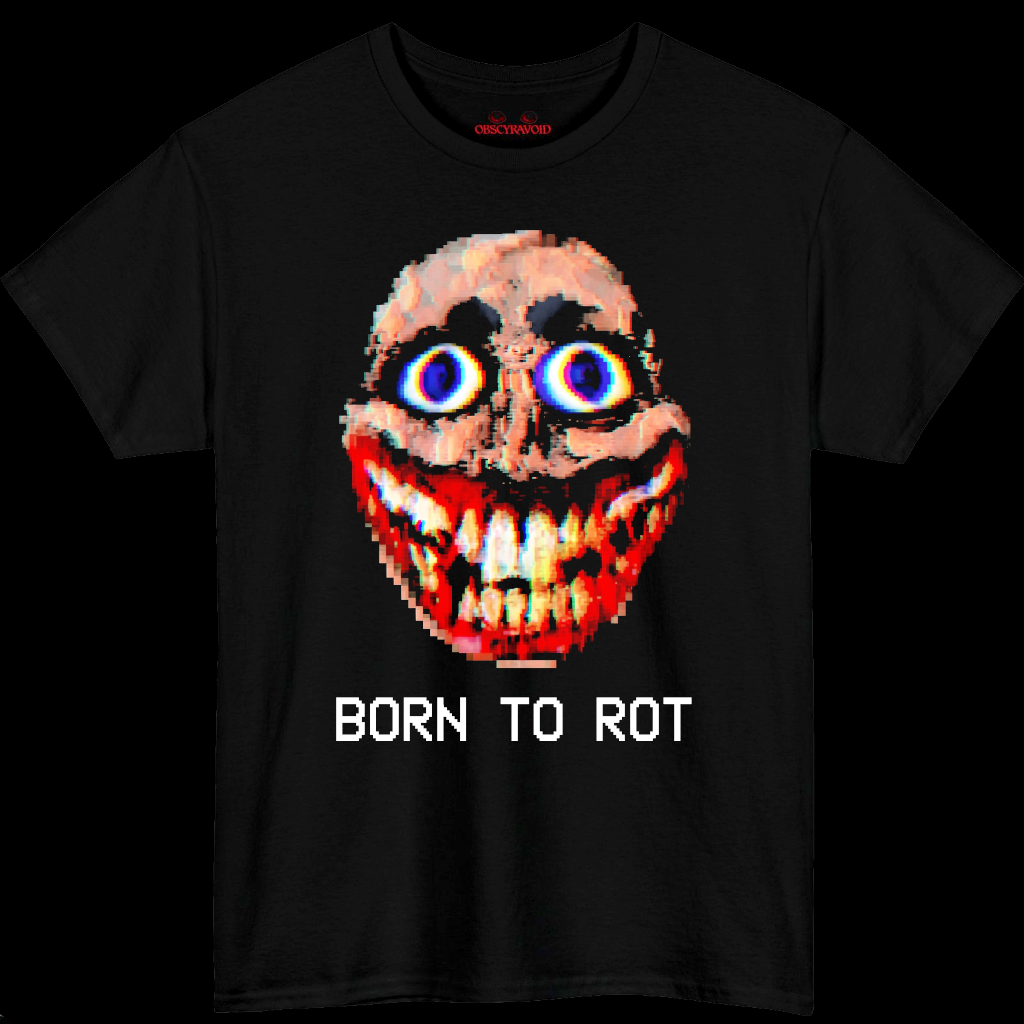 Born to Rot Face Analog Horror T-Shirt
