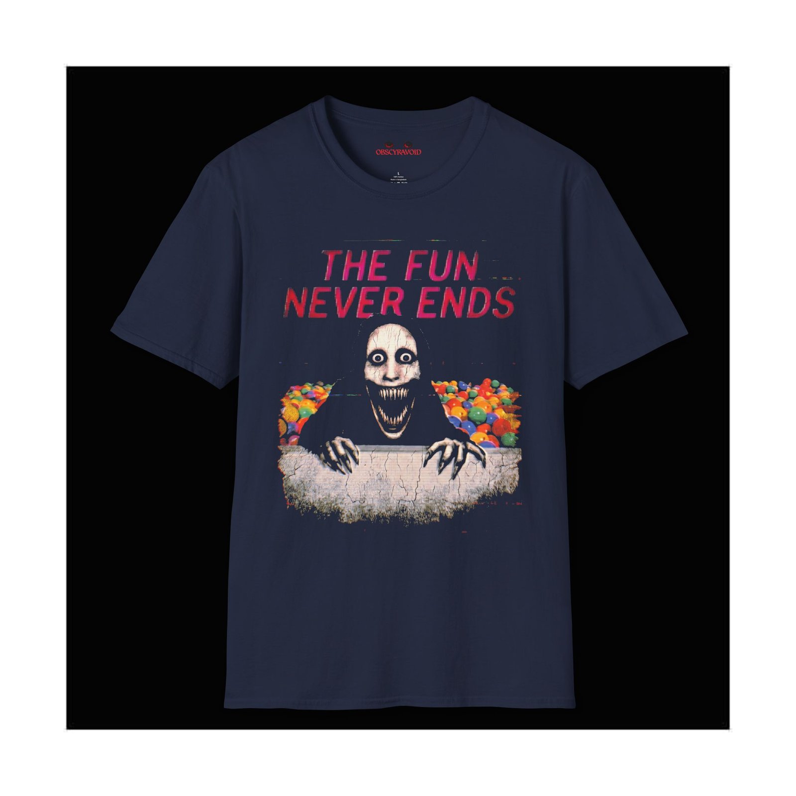 The Fun Never Ends Analog Horror T-Shirt - Image 3