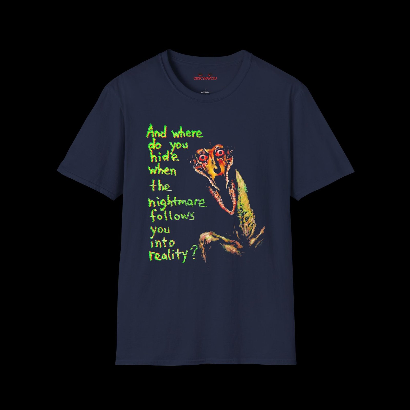 Nightmare Follows You Analog Horror T-Shirt - Image 3