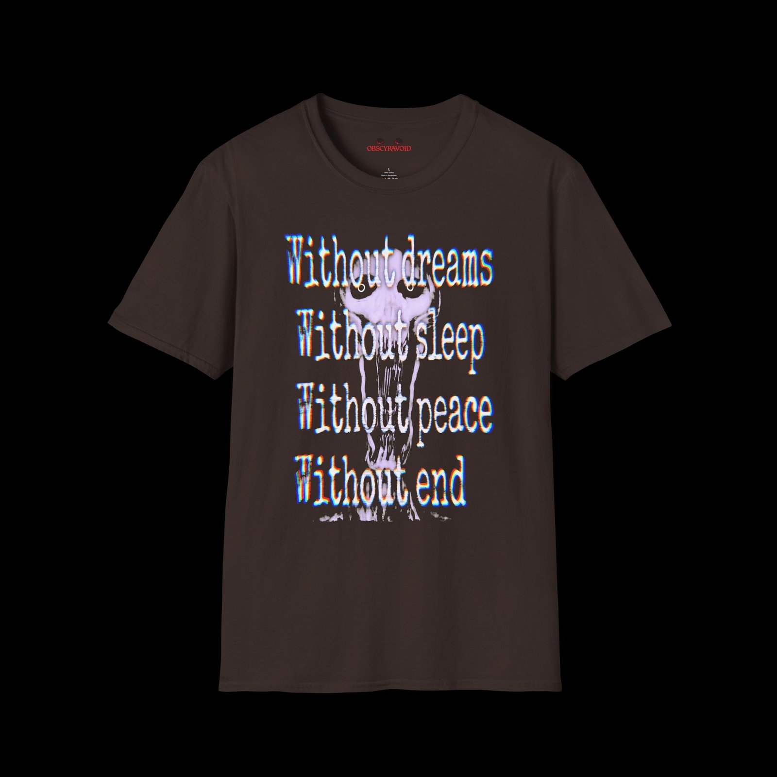 Without Dreams, Sleep, Peace and End Analog Horror T-Shirt - Image 2
