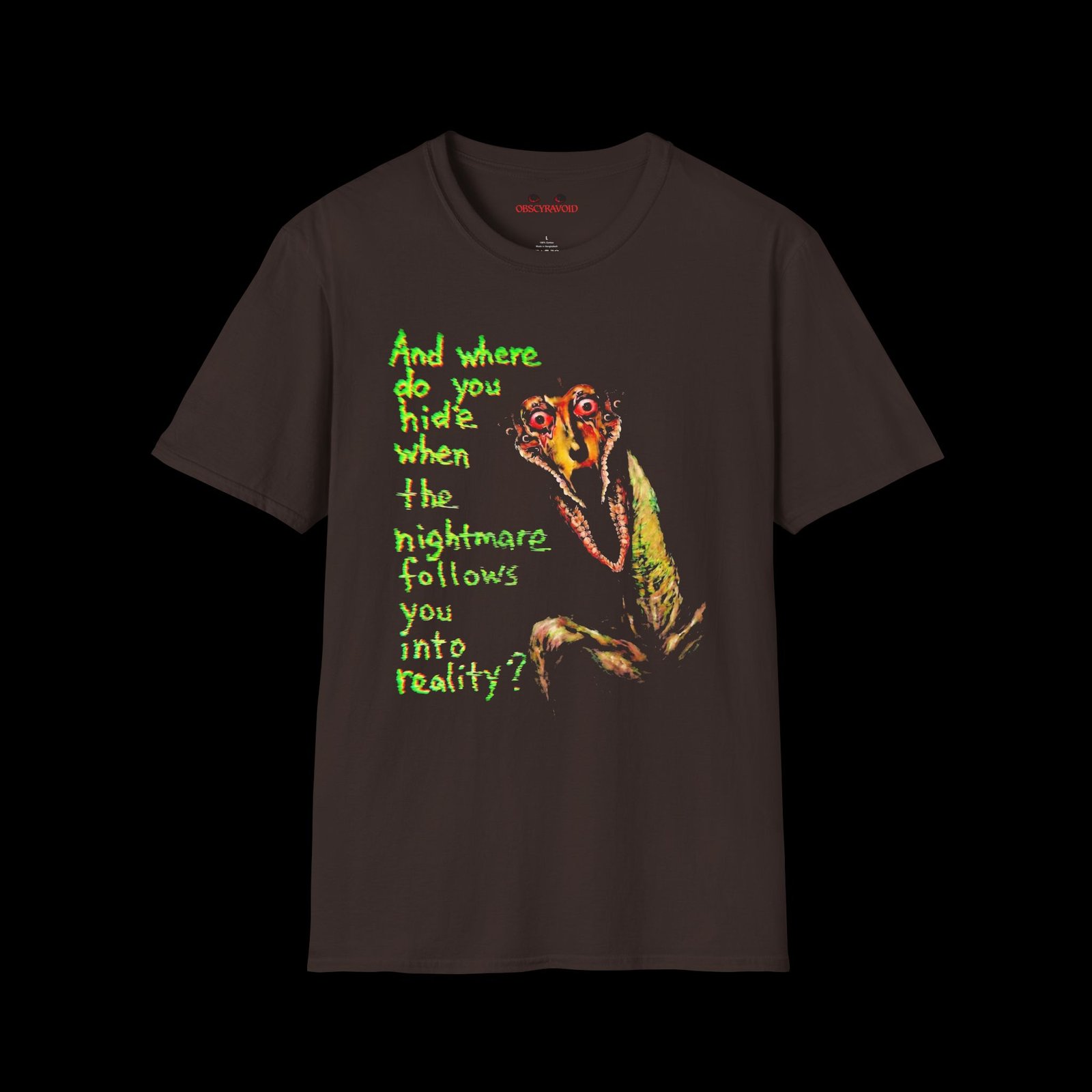 Nightmare Follows You Analog Horror T-Shirt - Image 2